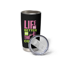 Life Is Better On The Court Tumbler Cup Gift For Tennis Fan - Wonder Print Shop