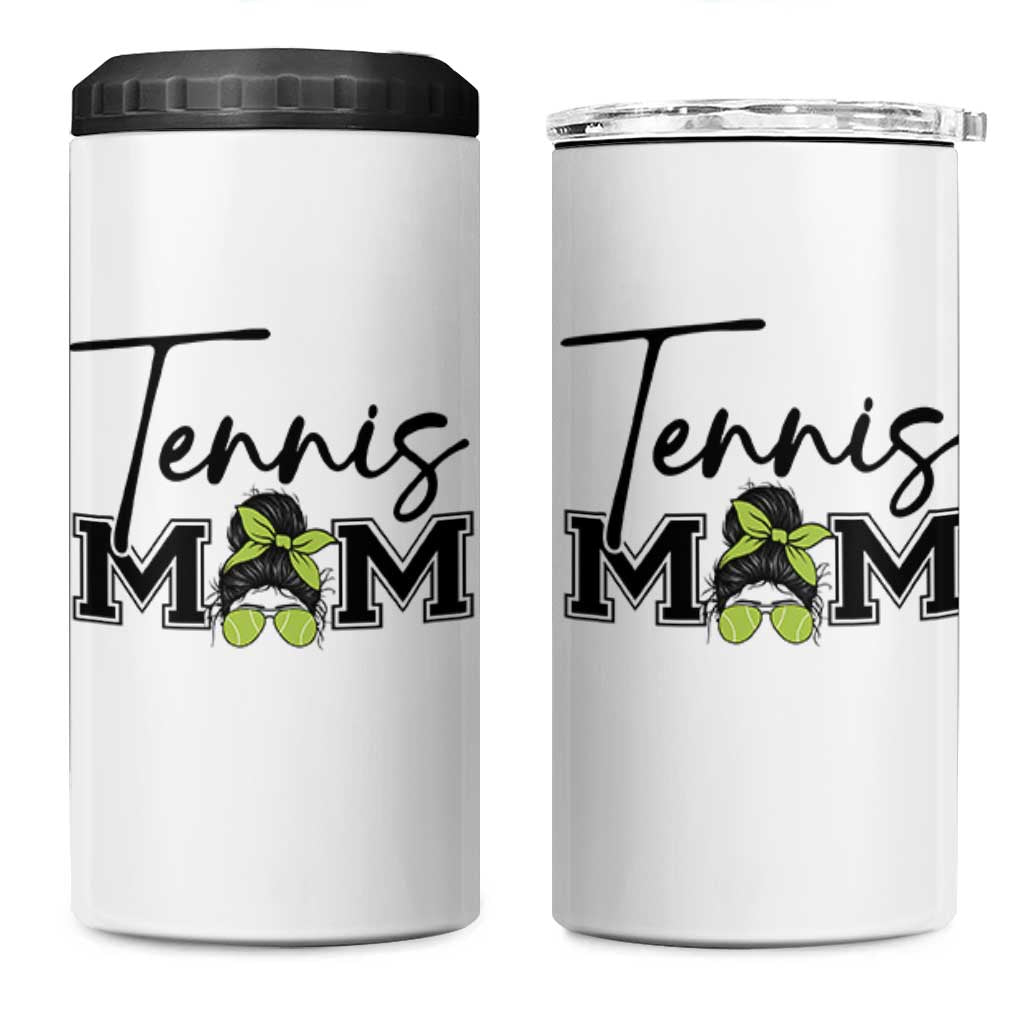 Funny Tennis Player Gift For Tennis Mom 4 in 1 Can Cooler Tumbler - Wonder Print Shop