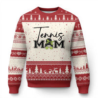 Funny Tennis Player Gift For Tennis Mom Ugly Christmas Sweater - Wonder Print Shop