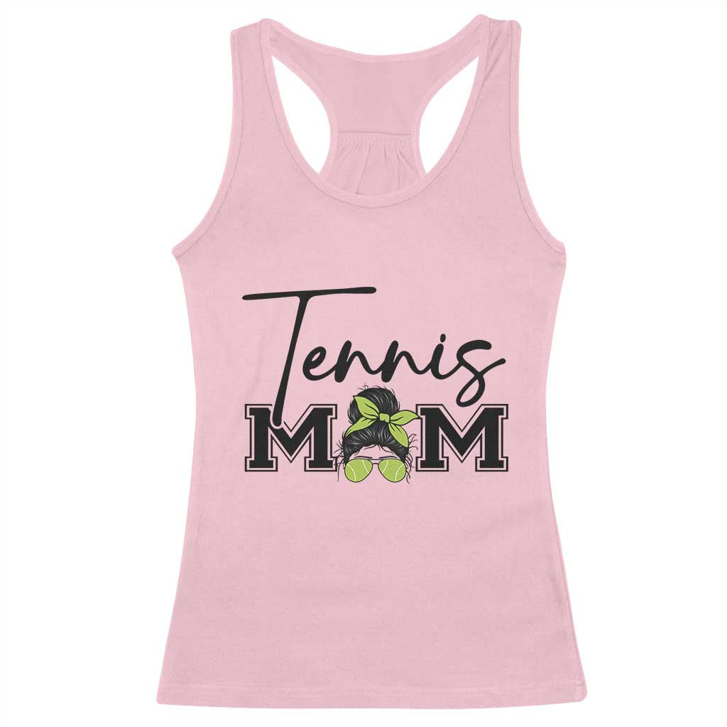 Funny Tennis Player Gift For Tennis Mom Racerback Tank Top - Wonder Print Shop