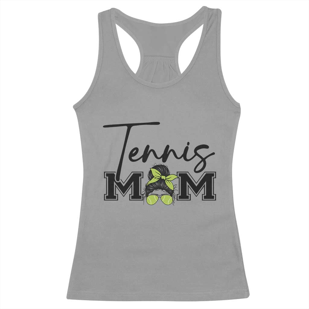 Funny Tennis Player Gift For Tennis Mom Racerback Tank Top - Wonder Print Shop