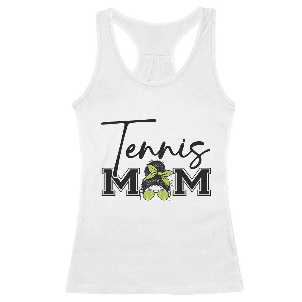 Funny Tennis Player Gift For Tennis Mom Racerback Tank Top - Wonder Print Shop