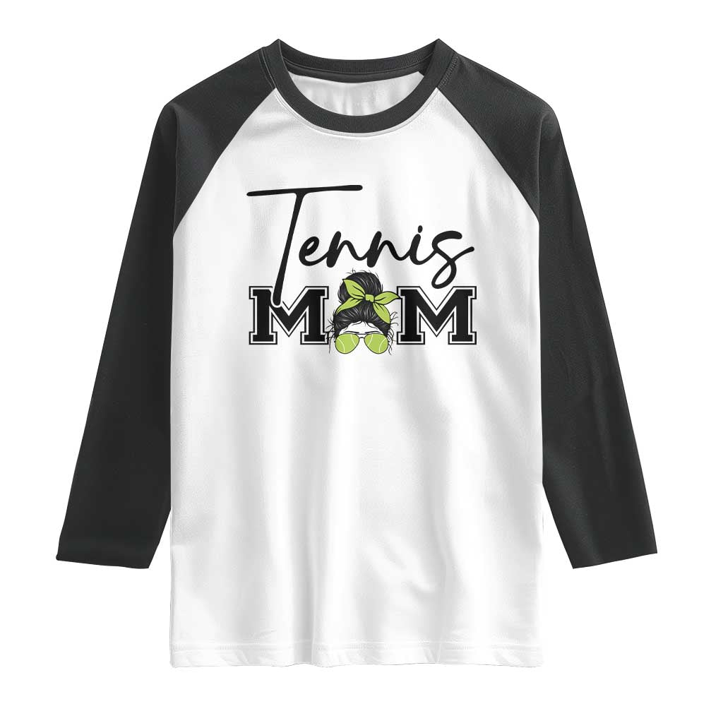 Funny Tennis Player Gift For Tennis Mom Raglan Shirt - Wonder Print Shop