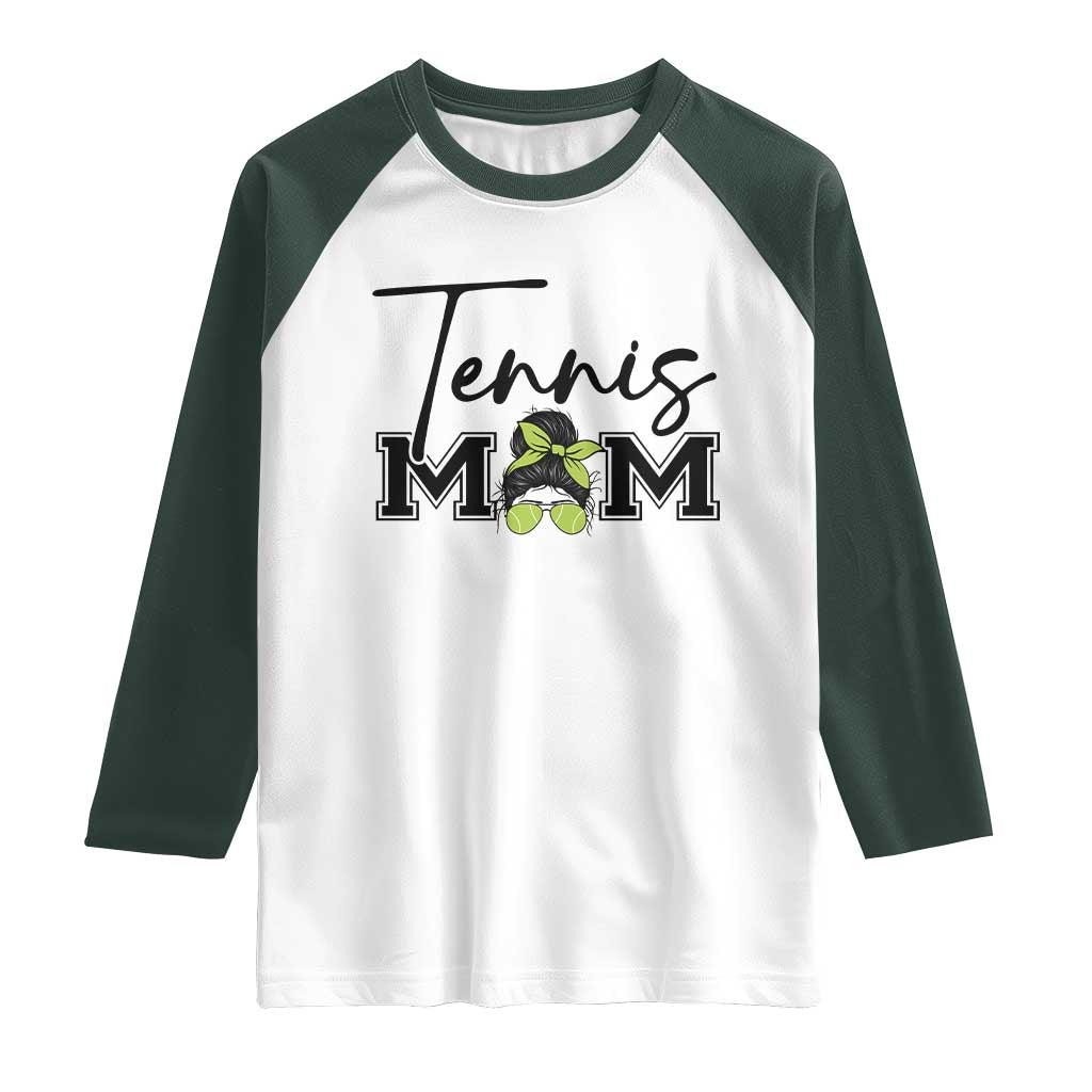Funny Tennis Player Gift For Tennis Mom Raglan Shirt - Wonder Print Shop