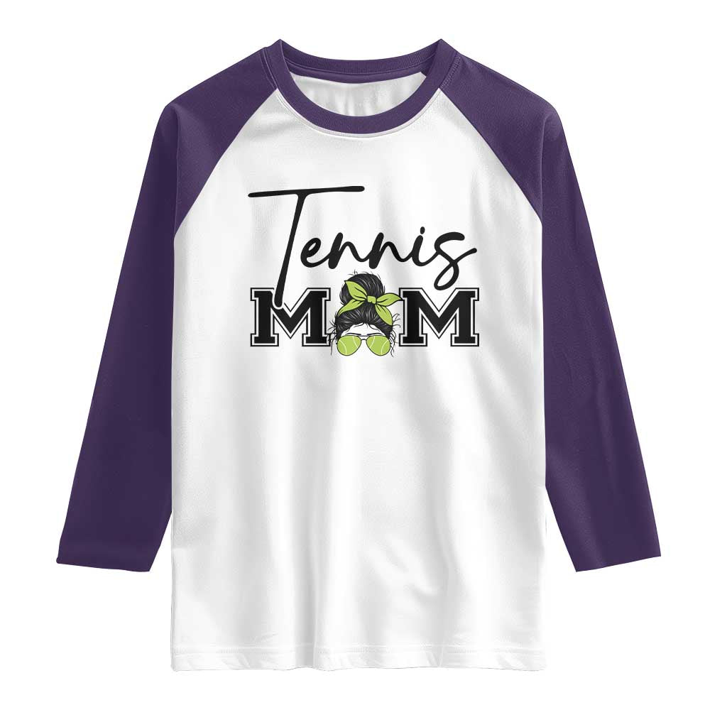 Funny Tennis Player Gift For Tennis Mom Raglan Shirt - Wonder Print Shop