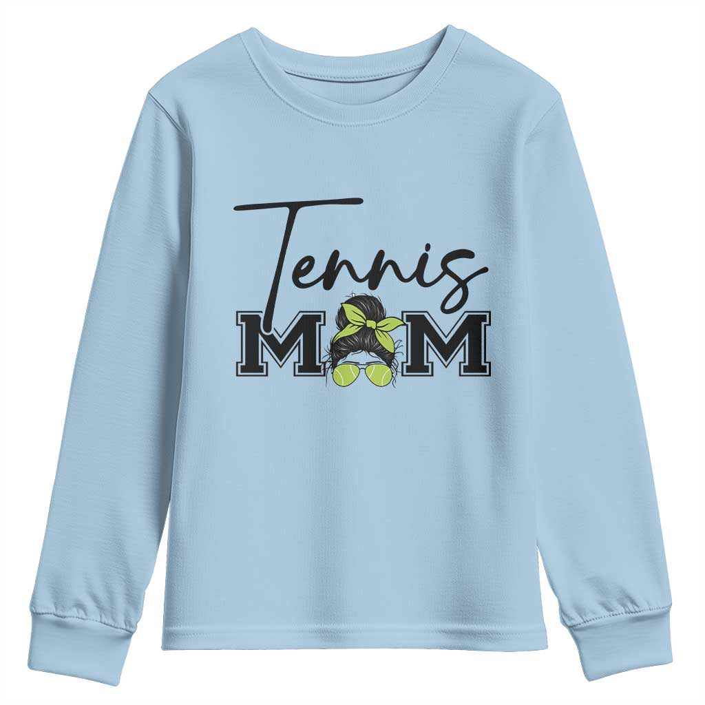 Funny Tennis Player Gift For Tennis Mom Youth Sweatshirt - Wonder Print Shop