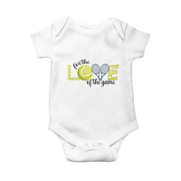 For The Love Of The Game Baby Onesie Inspirational Tennis Gift - Wonder Print Shop