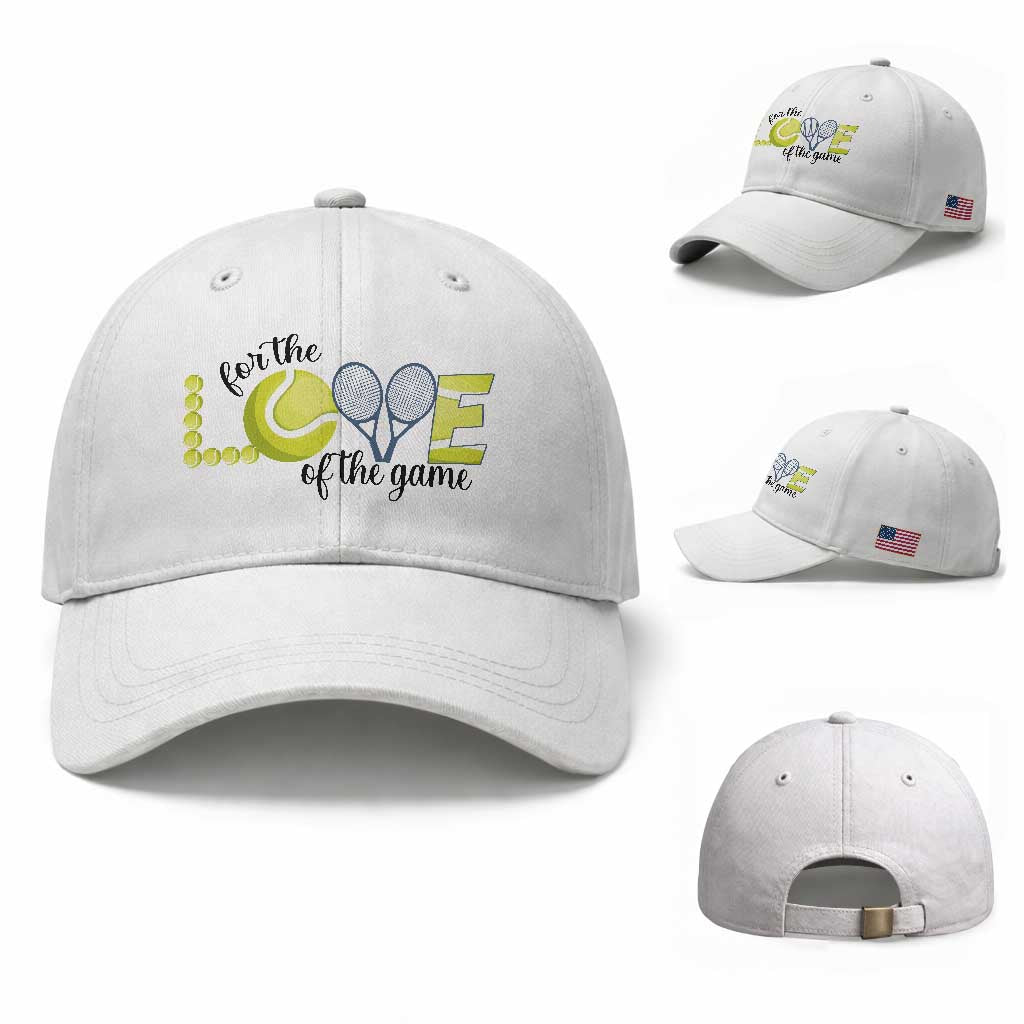 For The Love Of The Game Baseball Cap Inspirational Tennis Gift