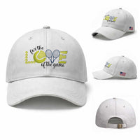 For The Love Of The Game Baseball Cap Inspirational Tennis Gift
