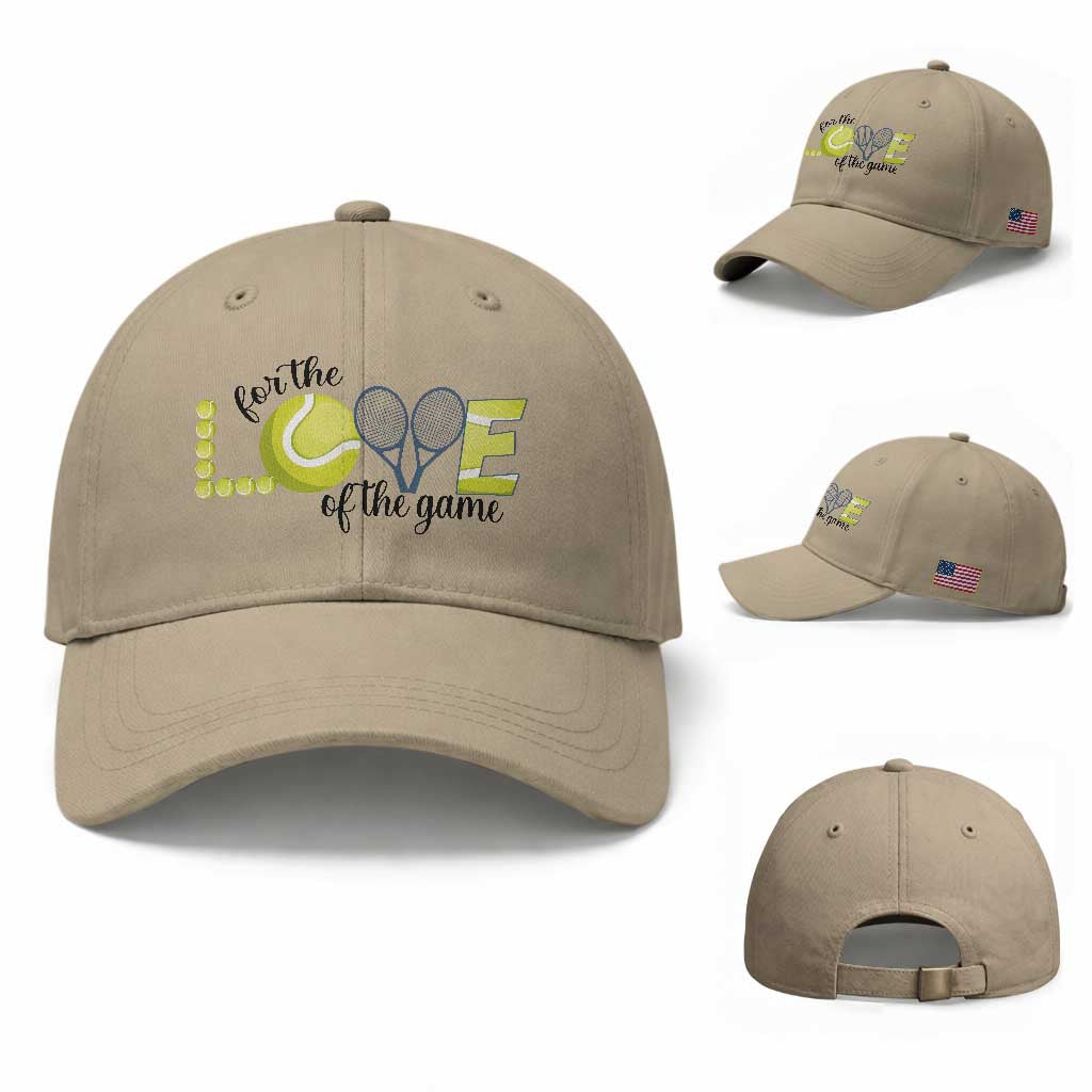 For The Love Of The Game Baseball Cap Inspirational Tennis Gift
