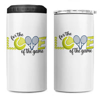 For The Love Of The Game 4 in 1 Can Cooler Tumbler Inspirational Tennis Gift - Wonder Print Shop