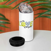 For The Love Of The Game 4 in 1 Can Cooler Tumbler Inspirational Tennis Gift - Wonder Print Shop