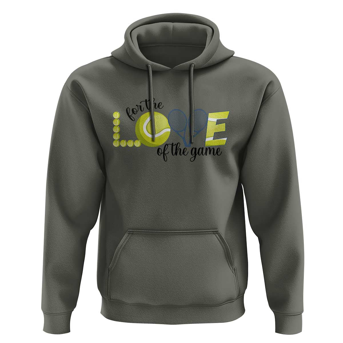 For The Love Of The Game Hoodie Inspirational Tennis Gift - Wonder Print Shop