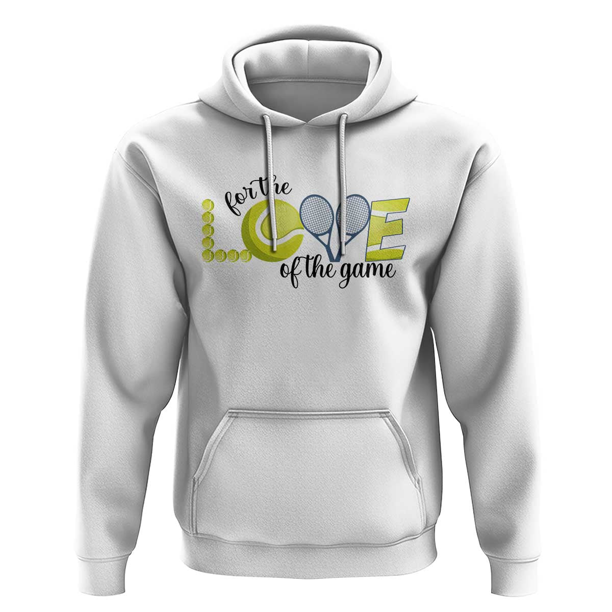 For The Love Of The Game Hoodie Inspirational Tennis Gift - Wonder Print Shop
