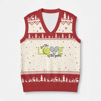 For The Love Of The Game V-Neck Knit Sweater Vest Inspirational Tennis Gift - Wonder Print Shop