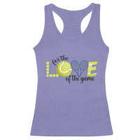 For The Love Of The Game Racerback Tank Top Inspirational Tennis Gift - Wonder Print Shop