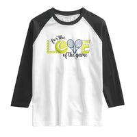 For The Love Of The Game Raglan Shirt Inspirational Tennis Gift - Wonder Print Shop