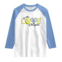 For The Love Of The Game Raglan Shirt Inspirational Tennis Gift - Wonder Print Shop