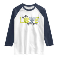 For The Love Of The Game Raglan Shirt Inspirational Tennis Gift - Wonder Print Shop