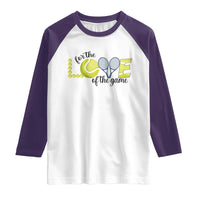 For The Love Of The Game Raglan Shirt Inspirational Tennis Gift - Wonder Print Shop