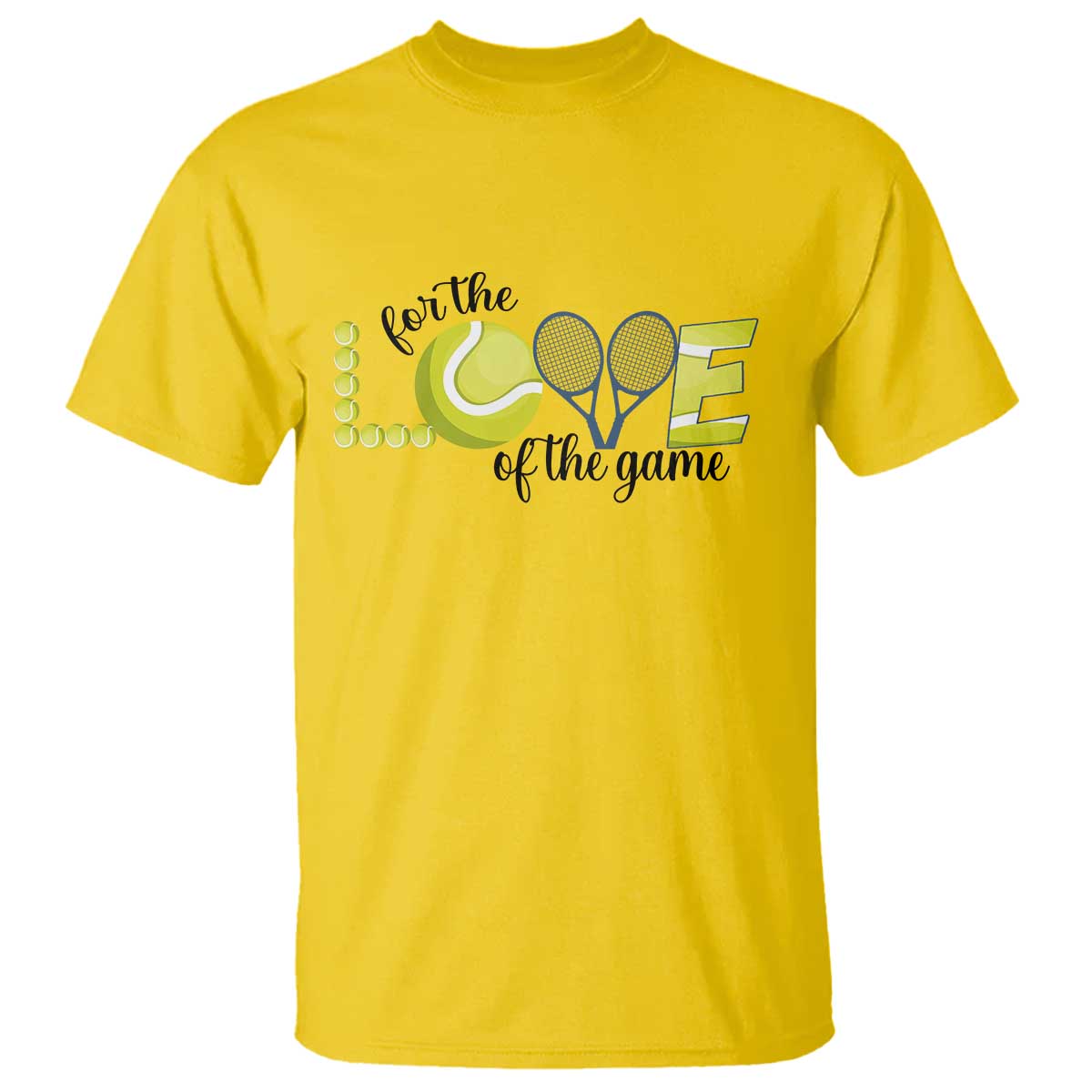 For The Love Of The Game T Shirt Inspirational Tennis Gift - Wonder Print Shop
