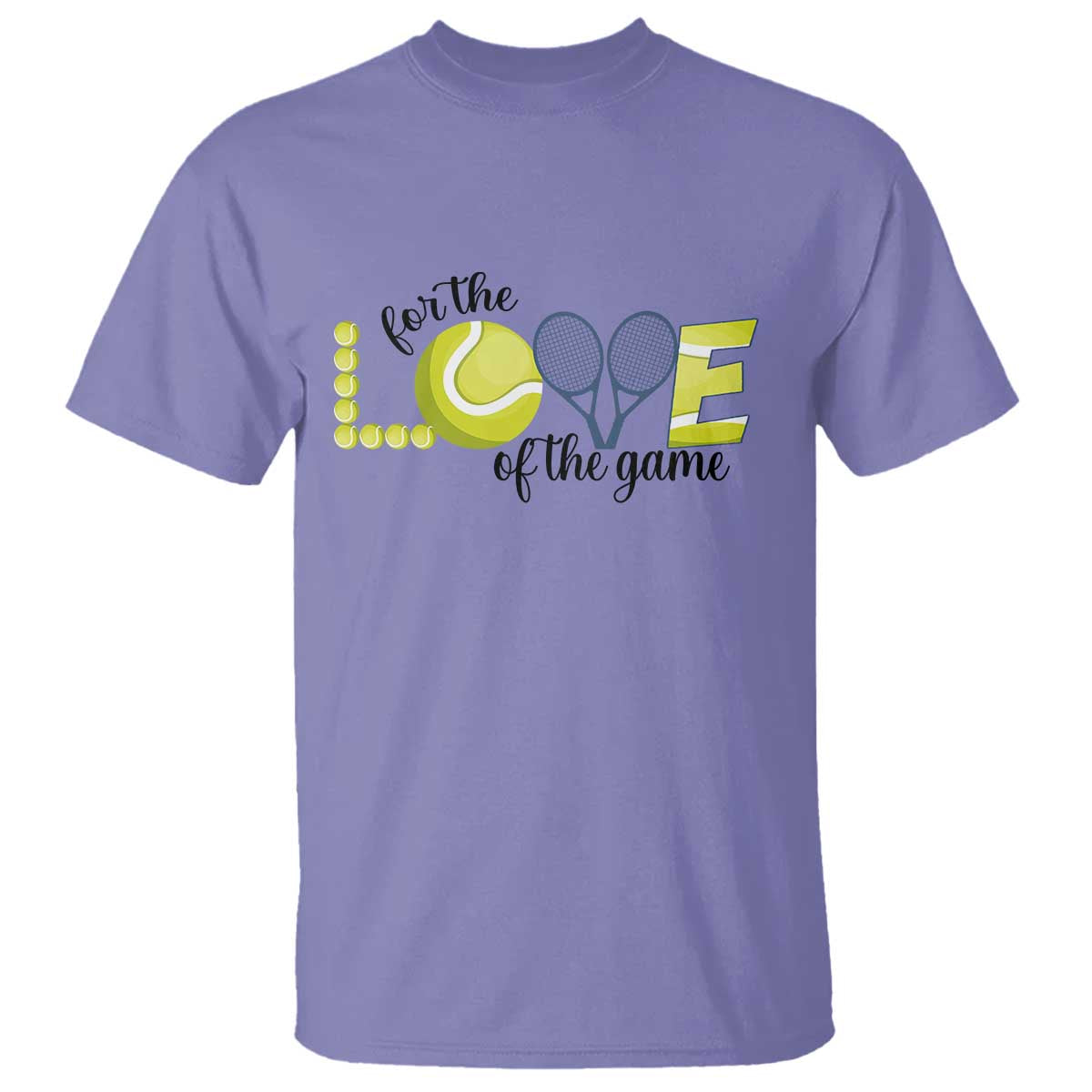 For The Love Of The Game T Shirt Inspirational Tennis Gift - Wonder Print Shop