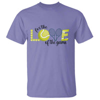 For The Love Of The Game T Shirt Inspirational Tennis Gift - Wonder Print Shop