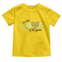 For The Love Of The Game Toddler T Shirt Inspirational Tennis Gift - Wonder Print Shop