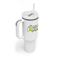 For The Love Of The Game Tumbler With Handle Inspirational Tennis Gift - Wonder Print Shop