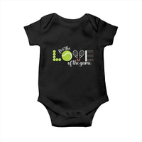 For The Love Of The Game Baby Onesie Funny Tennis Fan Gift - Wonder Print Shop