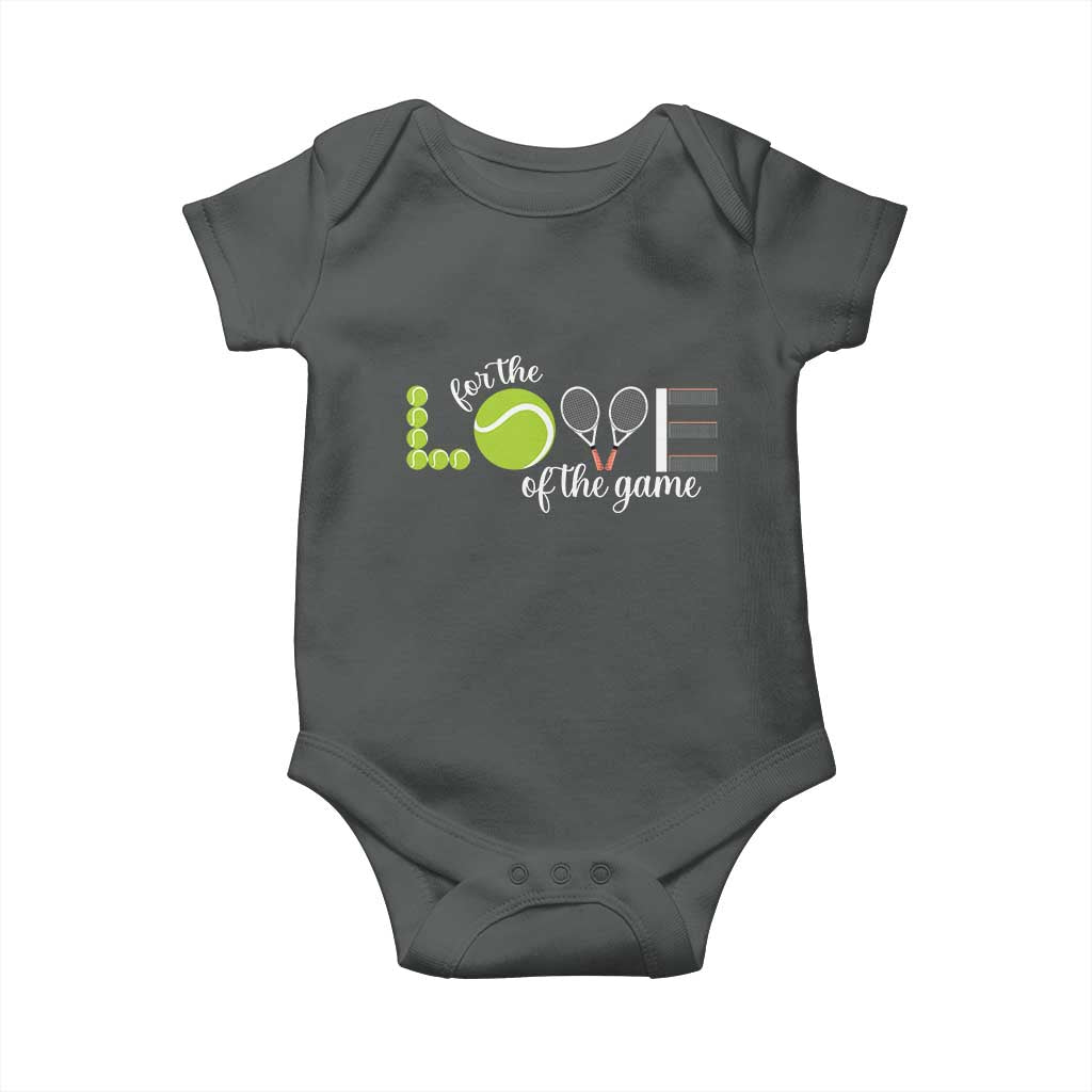 For The Love Of The Game Baby Onesie Funny Tennis Fan Gift - Wonder Print Shop