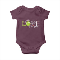 For The Love Of The Game Baby Onesie Funny Tennis Fan Gift - Wonder Print Shop