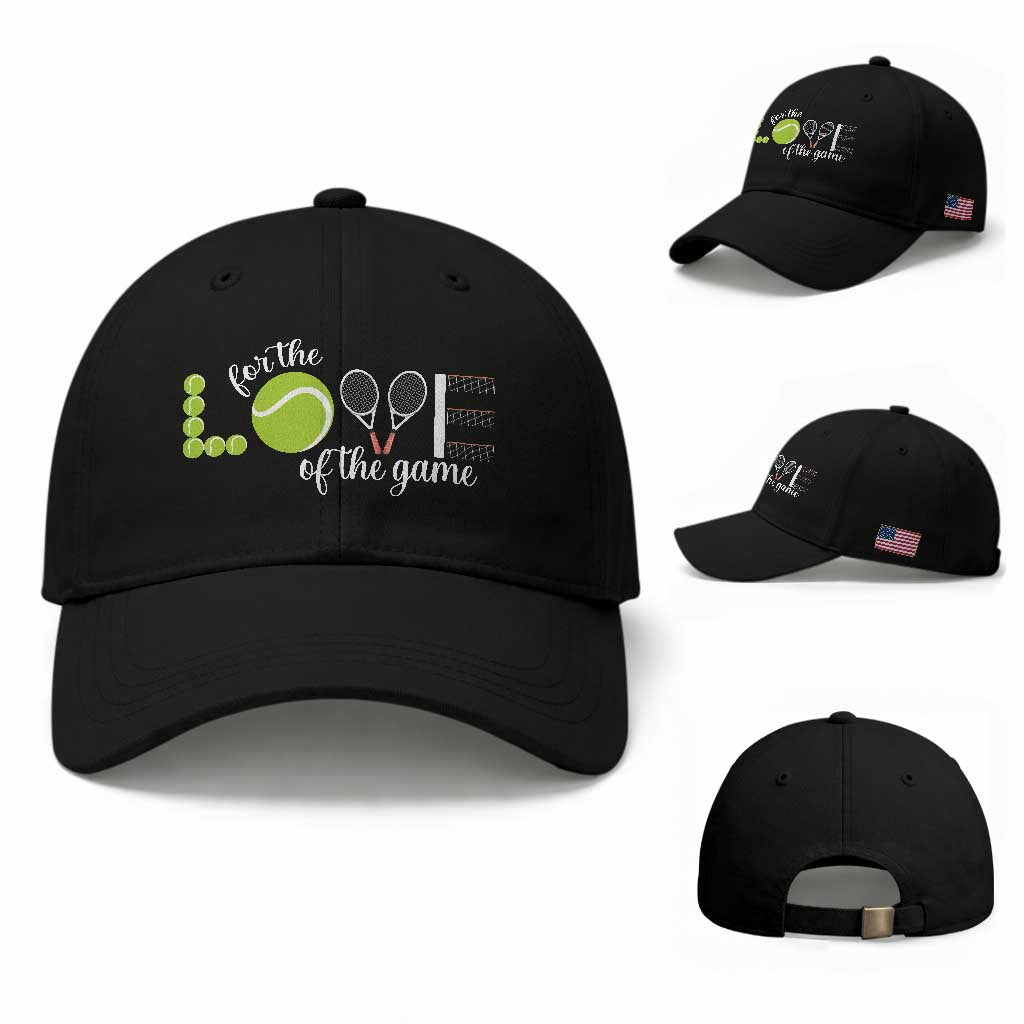 For The Love Of The Game Baseball Cap Funny Tennis Fan Gift