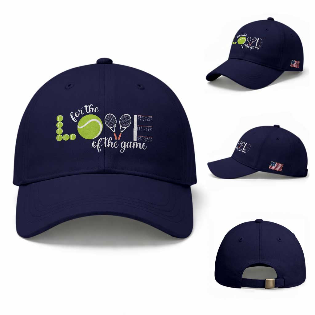 For The Love Of The Game Baseball Cap Funny Tennis Fan Gift