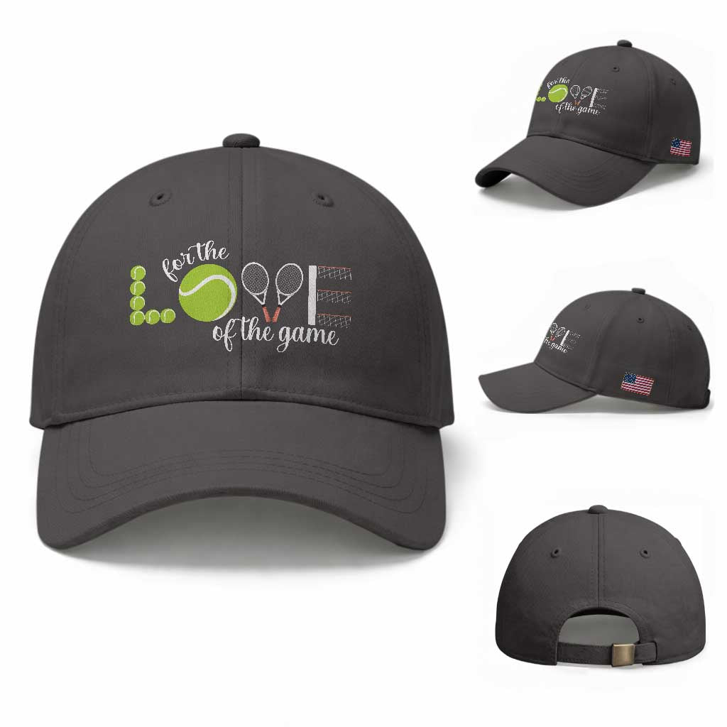 For The Love Of The Game Baseball Cap Funny Tennis Fan Gift