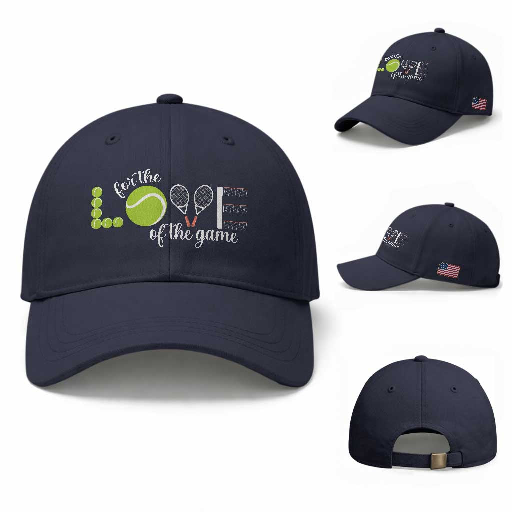 For The Love Of The Game Baseball Cap Funny Tennis Fan Gift