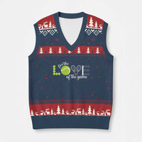 For The Love Of The Game V-Neck Knit Sweater Vest Funny Tennis Fan Gift - Wonder Print Shop