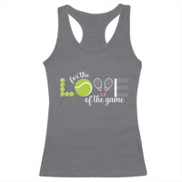 For The Love Of The Game Racerback Tank Top Funny Tennis Fan Gift - Wonder Print Shop