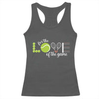 For The Love Of The Game Racerback Tank Top Funny Tennis Fan Gift - Wonder Print Shop