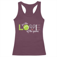 For The Love Of The Game Racerback Tank Top Funny Tennis Fan Gift - Wonder Print Shop