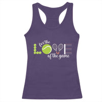 For The Love Of The Game Racerback Tank Top Funny Tennis Fan Gift - Wonder Print Shop