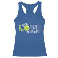 For The Love Of The Game Racerback Tank Top Funny Tennis Fan Gift - Wonder Print Shop