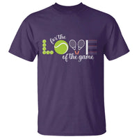 For The Love Of The Game T Shirt Funny Tennis Fan Gift - Wonder Print Shop