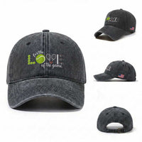 For The Love Of The Game Washed Cotton Baseball Cap Funny Tennis Fan Gift