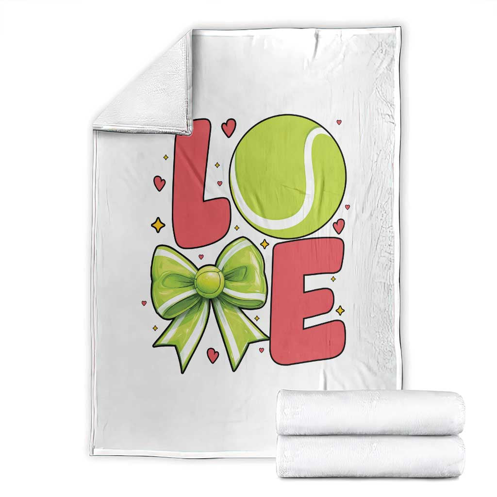 Love With A Tennis Ball Throw Blanket Valentines Day Gift - Wonder Print Shop