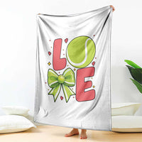 Love With A Tennis Ball Throw Blanket Valentines Day Gift - Wonder Print Shop