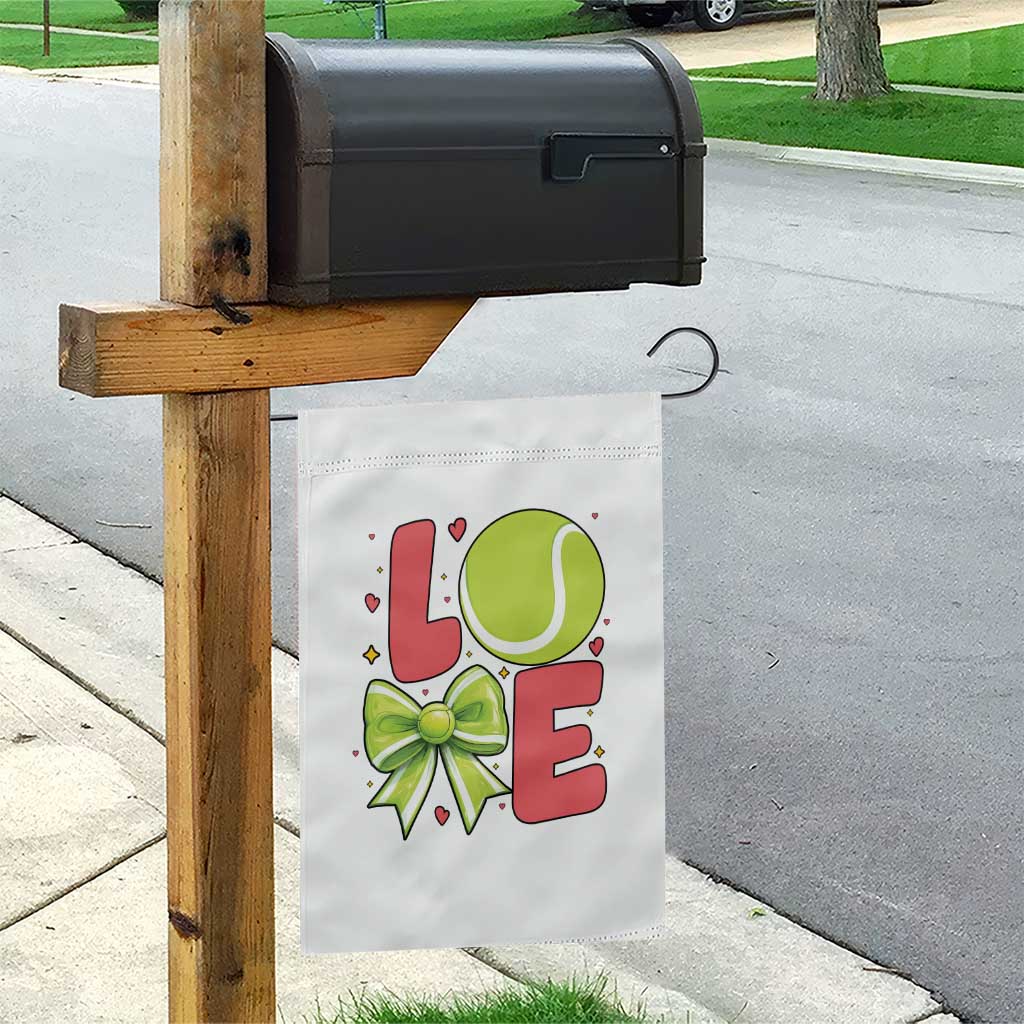 Love With A Tennis Ball Garden Flag Valentines Day Gift - Wonder Print Shop