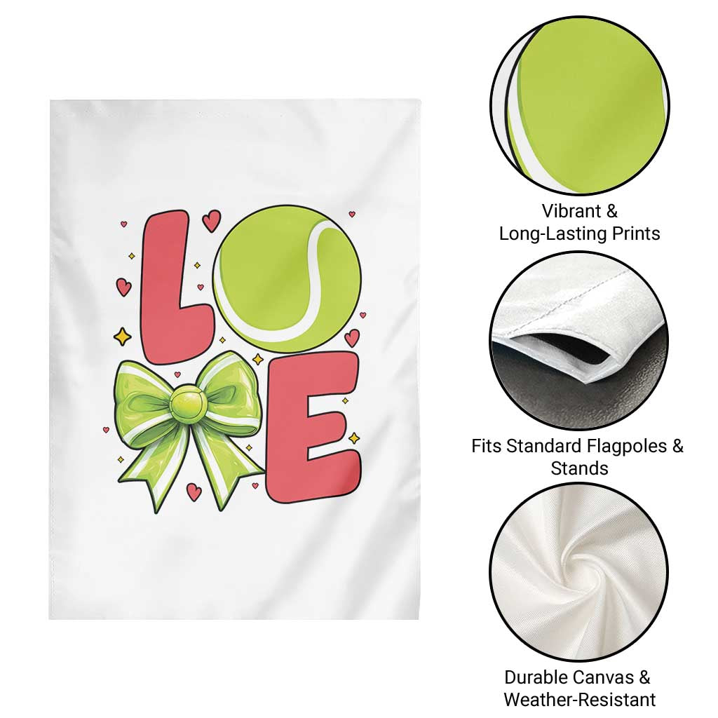 Love With A Tennis Ball Garden Flag Valentines Day Gift - Wonder Print Shop