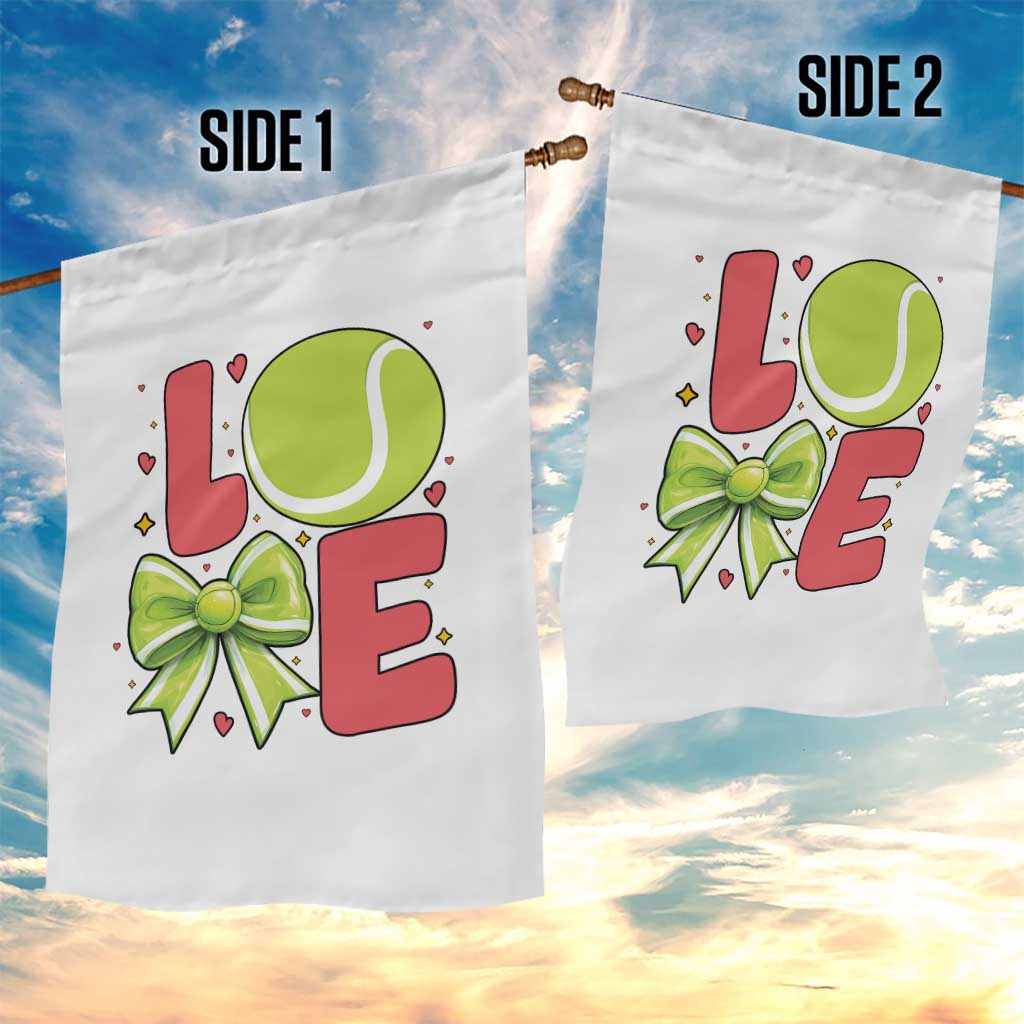 Love With A Tennis Ball Garden Flag Valentines Day Gift - Wonder Print Shop