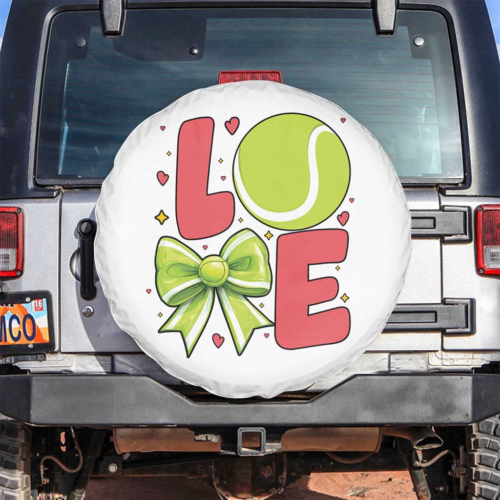 Love With A Tennis Ball Spare Tire Cover Valentines Day Gift - Wonder Print Shop